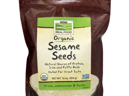 Organic Sesame Seeds, Hulled for Great Taste, 1 lb, NOW Foods For Cheap