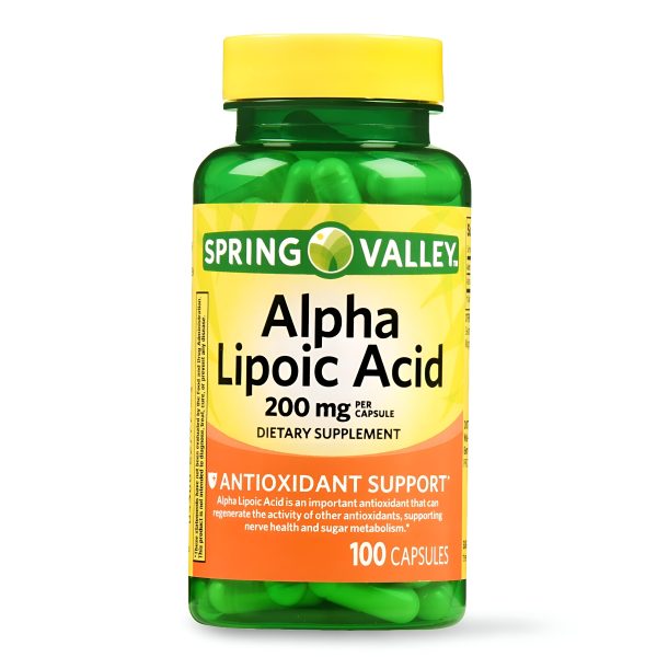 Acido  Alpha Lipoic Spring valley 200mg - 100 capsulas Sale