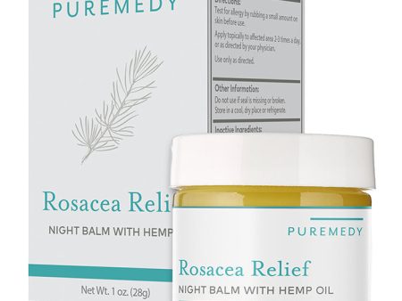 Rosacea Relief Night Balm, 1 oz, Puremedy Cheap