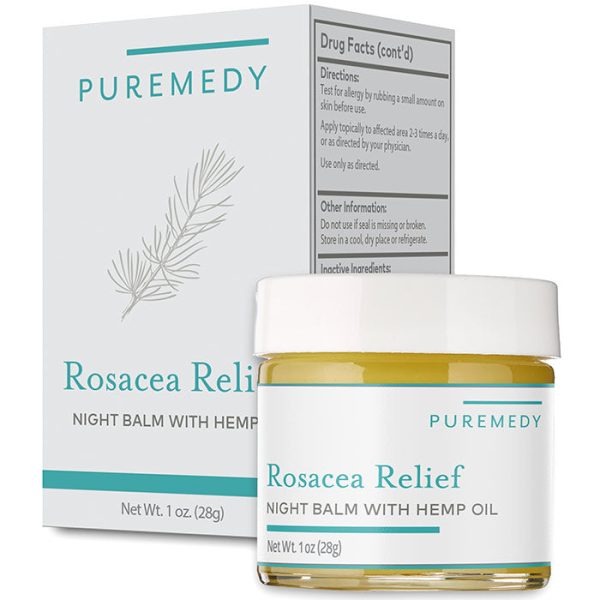 Rosacea Relief Night Balm, 1 oz, Puremedy Cheap