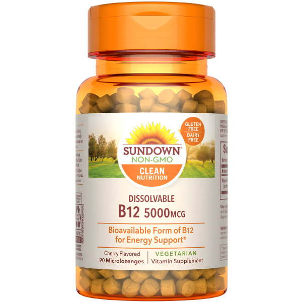 Vitamina B12 5000mcg Sundown Natural 90 microlozenges Discount