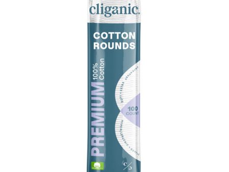 Premium Cotton Rounds, 100 Count, Cliganic Online