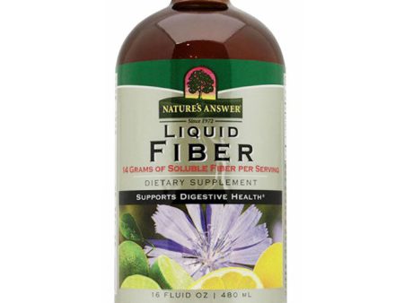 Liquid Fiber, Natural Lemon Lime, 16 oz, Nature s Answer Online Hot Sale