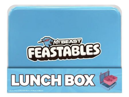 MrBeast Feastables World s Coolest Collectible Lunch Box, BPA-Free, Blue Pink Sale