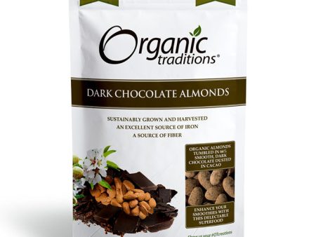 Organic Dark Chocolate Covered Almonds, 3.5 oz (100 g), Organic Traditions For Sale