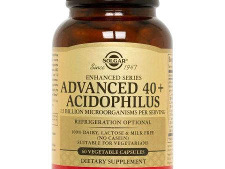 Advanced 40+ Acidophilus, 120 Vegetable Capsules, Solgar Online Hot Sale