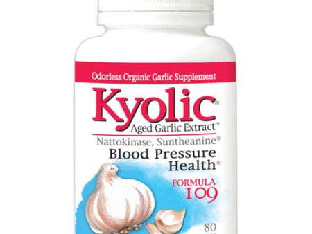 Kyolic Formula 109, Blood Pressure Health, 80 Capsules, Wakunaga Kyolic on Sale