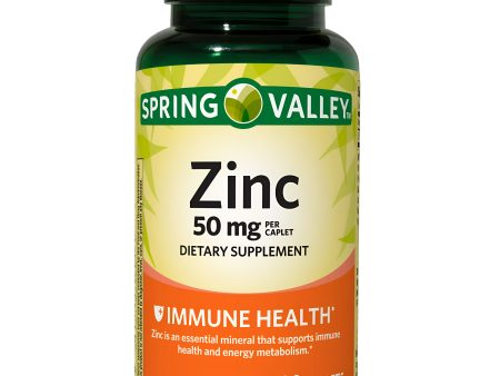 ZINC 50MG - SPRING VALLEY - 200 TABLETAS Sale