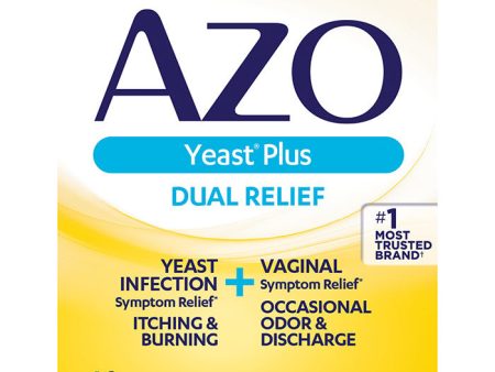 AZO Yeast Plus, Vaginal & Yeast Infection Symptom Relief, 60 Tablets, i-Health, Inc. For Discount