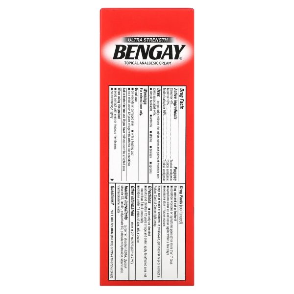 BENGAY Crema para aliviar el dolor, ultra fuerte 113gr Fashion