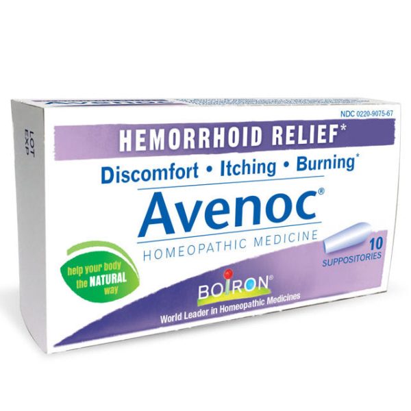 Avenoc Suppositories, Hemorrhoid Relief, 10 Suppositories, Boiron Fashion