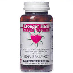 Female Balance, Herbal Supplement, 100 Vegetarian Capsules, Kroeger Herb Discount