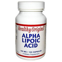 Alpha Lipoic Acid 100 mg, 120 Capsules, Healthy Origins on Sale