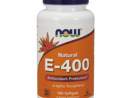 Vitamin E-400 D-Alpha Tocopheryl Acetate 100 Gels, NOW Foods For Discount