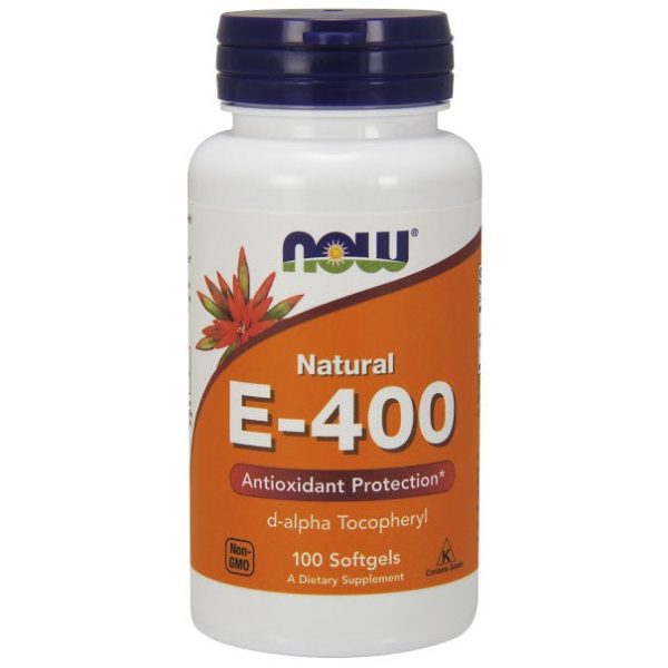 Vitamin E-400 D-Alpha Tocopheryl Acetate 100 Gels, NOW Foods For Discount