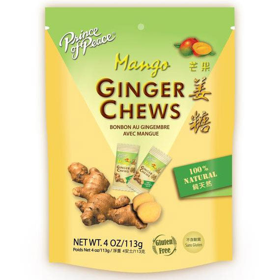 Ginger Chews (Candy) with Mango, 4 oz, Prince of Peace Online now