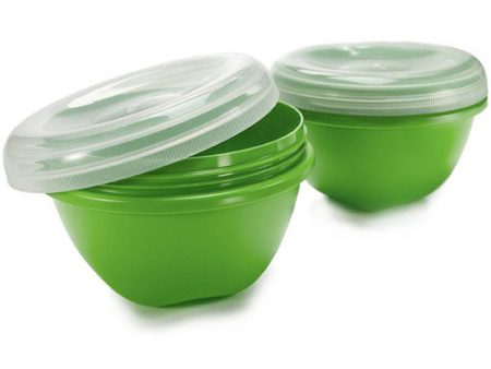 Large Food Storage Container, Apple Green, 25.5 oz, Preserve Fashion