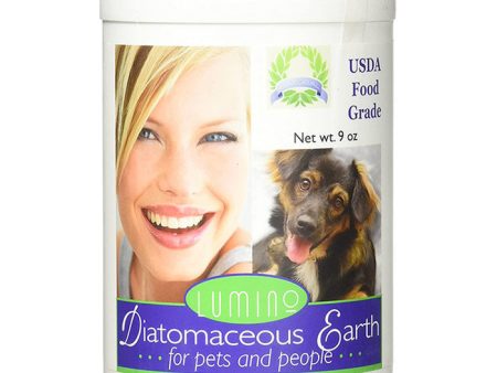 Food Grade Diatomaceous Earth for Pets & People, 9 oz, Lumino Wellness Discount