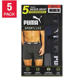 Puma Calzoncillos bóxer de microfibra para hombre, paquete de 5 Fashion