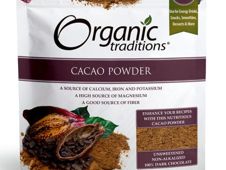 Organic Cacao Powder, 8 oz (227 g), Organic Traditions For Cheap