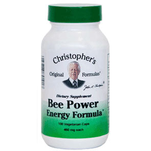 Bee Power Energy Formula Capsule, 100 Vegicaps, Christopher s Original Formulas Hot on Sale