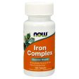 Iron Complex Vegetarian, 100 Tablets, NOW Foods Hot on Sale