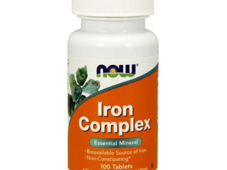 Iron Complex Vegetarian, 100 Tablets, NOW Foods Hot on Sale