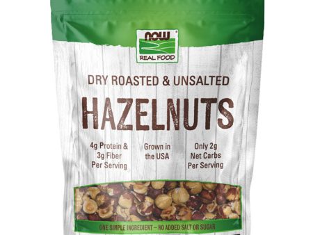 Dry Roasted & Unsalted Hazelnuts, 16 oz (454 g), NOW Foods Discount