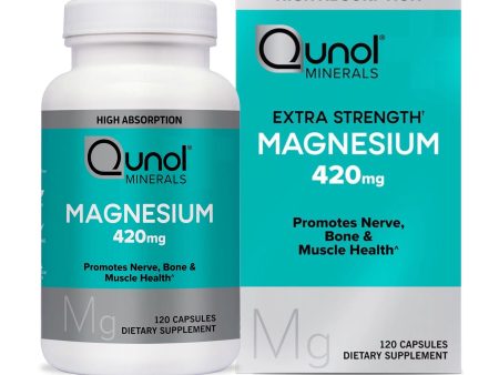 QUNOL Extra strength magnesium 420 mg, 120 capsulas Cheap