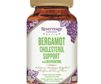 Bergamot Cholesterol Support with Resveratrol, 30 Veggie Capsules, ReserveAge Organics Fashion