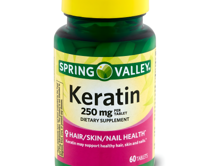 KERATIN SPRING VALLEY  250 MG , 60 tabletas For Sale