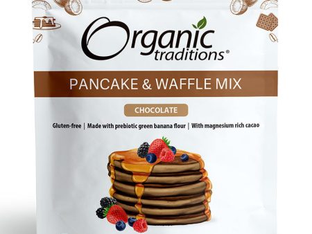 Pancake & Waffle Mix, Chocolate, 10.6 oz (300 g), Organic Traditions Hot on Sale