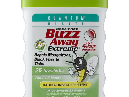 Buzz Away Extreme Repellent Towelette Pop-Up Dispenser, 25 ct, Quantum Health Online Hot Sale