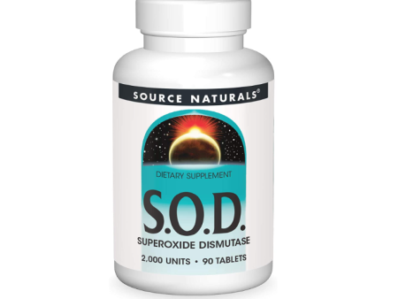 S.O.D superoxide dismutase , 90 tabletas - Source Naturals Sale