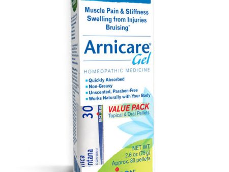 Arnicare Gel Value Pack - Topical Arnica Gel & Oral Pellets, 2.6 oz Tube + 80 Pellets, Boiron For Cheap