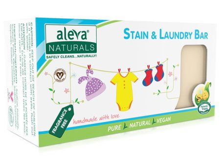 Stain & Laundry Bar, Fragrance Free, 7.76 oz, Aleva Naturals on Sale