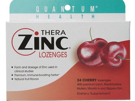 Thera Zinc Lozenges, Cherry, 24 loz, Quantum Health For Cheap