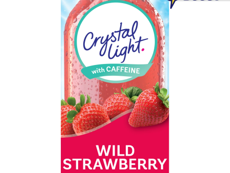 Bebida Crystal Light Fresa Sin Azúcar Mezcla de Singles con Cafeína, 10 ct On-the-Go-Packets 31.1gr Sale