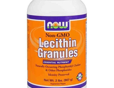 Lecithin Granules Non-GMO, 2 lb, NOW Foods Supply