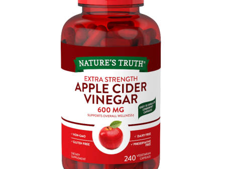 Apple Cider Vinegar  Nature s Truth  240 Capsulas  600 mg For Cheap