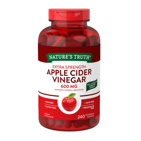 Apple Cider Vinegar  Nature s Truth  240 Capsulas  600 mg For Cheap