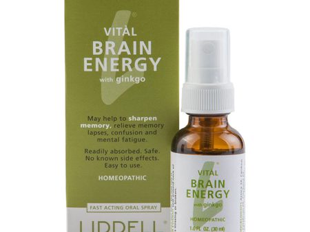 Liddell Vital Brain Energy Spray, Homeopathic Memory Aid, 1 oz Online Hot Sale