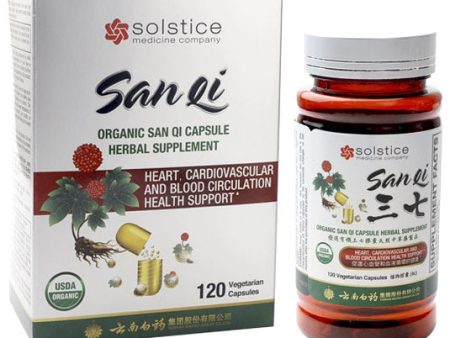 Yunnan Baiyao Organic San Qi Capsule, 120 Capsules, Solstice For Sale