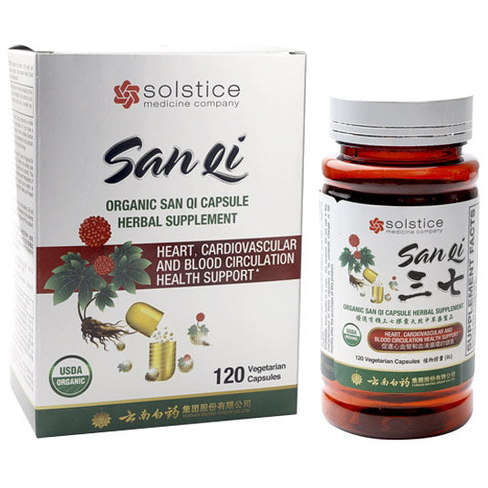 Yunnan Baiyao Organic San Qi Capsule, 120 Capsules, Solstice For Sale