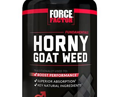 Horny Goat Weed - Cabra en Celo para hombres 750 mg, Force Factor  60 cápsulas. on Sale