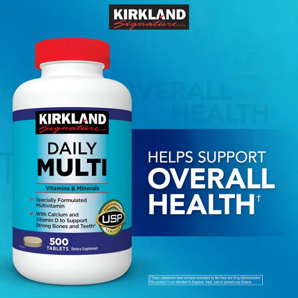 Multivitaminico Kirkland Signature Daily Multi, 500 Tabletas Online Hot Sale