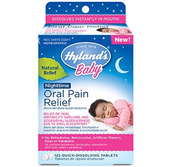 Baby Oral Pain Relief Nighttime, 125 Tablets, Hyland s For Discount