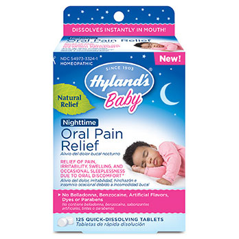 Baby Oral Pain Relief Nighttime, 125 Tablets, Hyland s For Discount