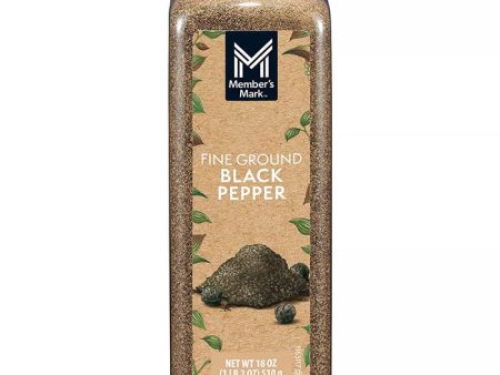 Member s Mark Fine Ground Black Pepper, 18 oz (510 g) Hot on Sale