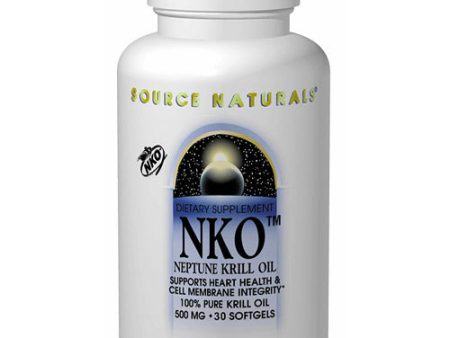 NKO Neptune Krill Oil 500mg, 30 Softgels, Source Naturals Online Sale